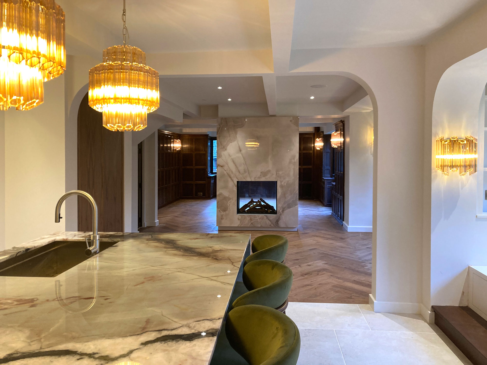 Complete interior renovation in Walton-on-Thames to include Roundhouse designer kitchen