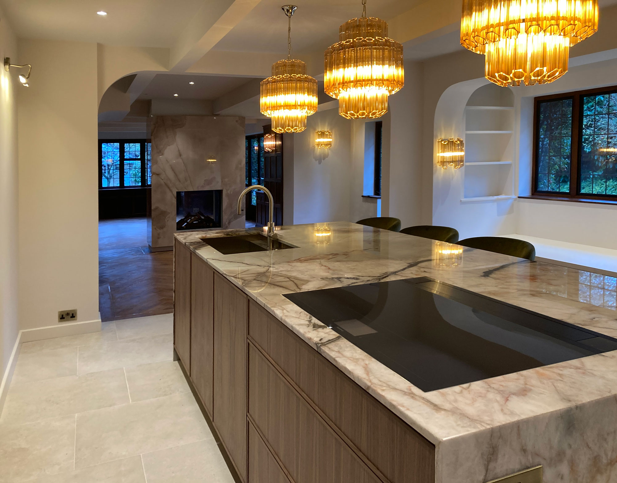 Complete interior renovation in Walton-on-Thames to include Roundhouse designer kitchen